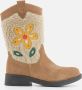 Shoesme suède cowboylaarzen beige Bruin Meisjes Suede Bloemen 31 - Thumbnail 1