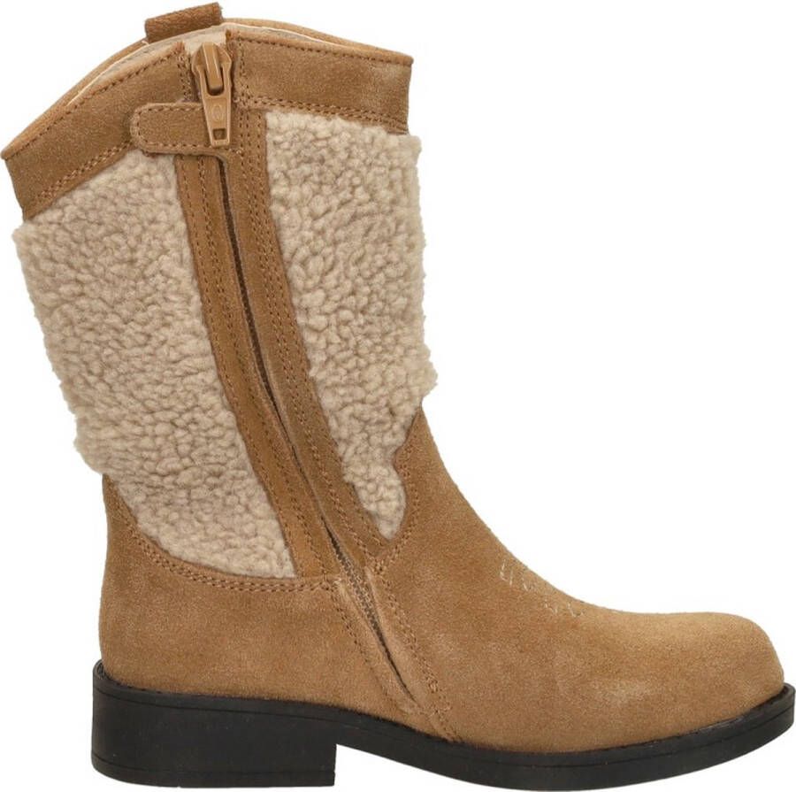 Shoesme suède cowboylaarzen beige Bruin Meisjes Suede Bloemen 26