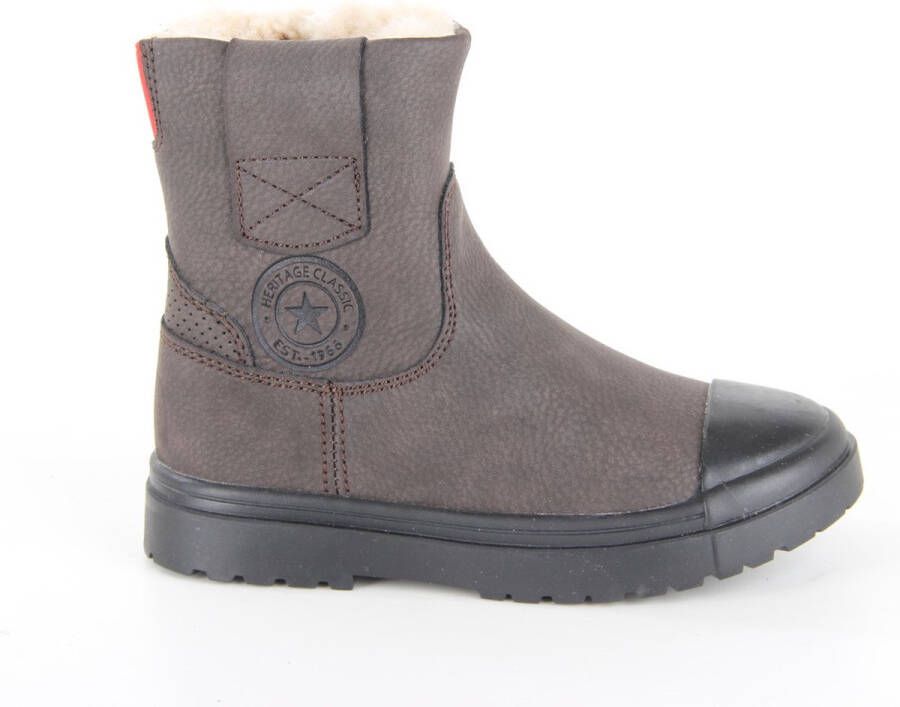 Shoesme Enkelboots Jongens Dark Brown Schapenwol