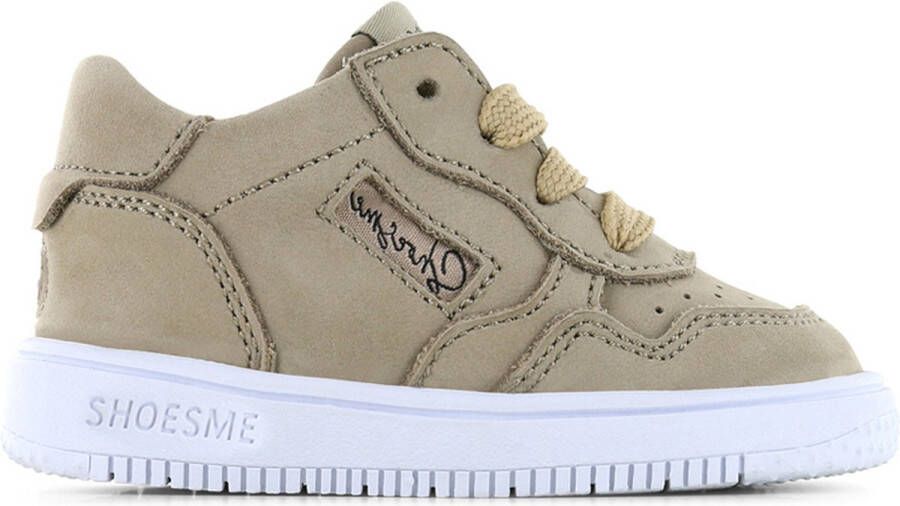 Shoesme Baby Babysneakers Taupe Leer