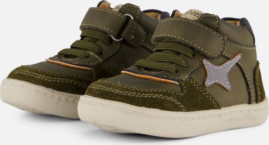 Shoesme extreme flex sneakers met velcro groen