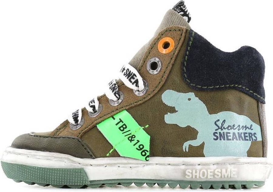 Shoesme Groene Veterschoenen Extreme Flex