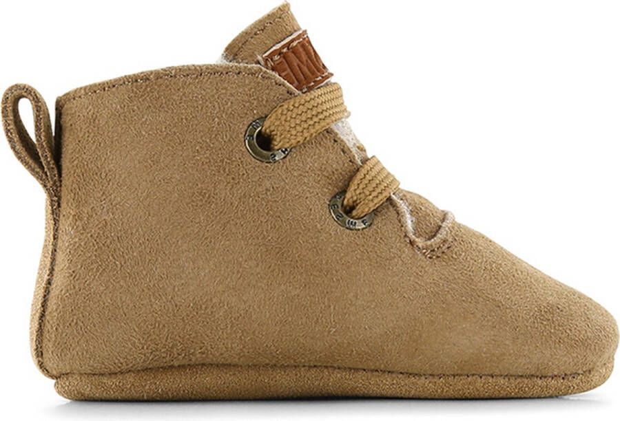 Shoesme Baby Babyslofjes Cognac Schapenwol