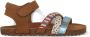 Shoesme leren sandalen met kraaltjes bruin multi Meisjes Leer All over print 28 - Thumbnail 2