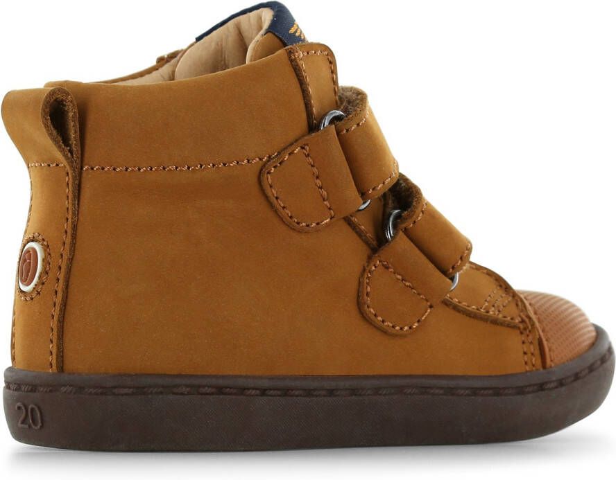 Shoesme Klittenbandschoenen Jongens Cognac Leer