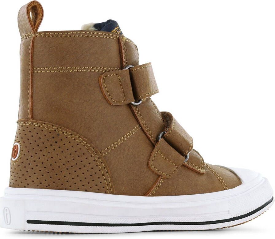 Shoesme Klittenbandschoenen Jongens Cognac Schapenwol