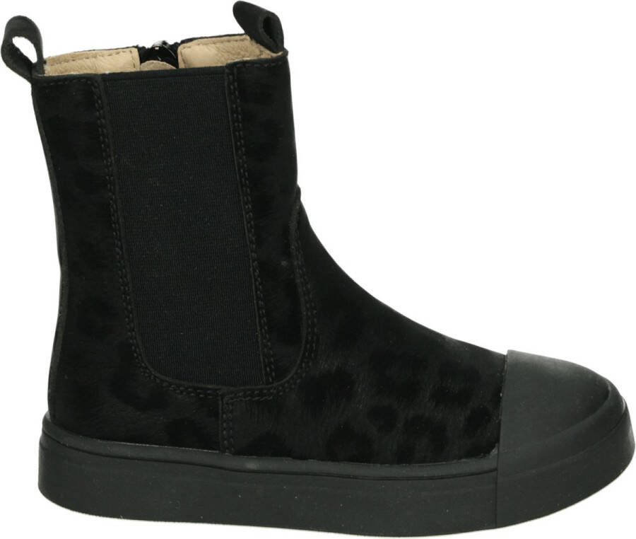 Shoesme Laarzen Meisjes Black Panter Leer