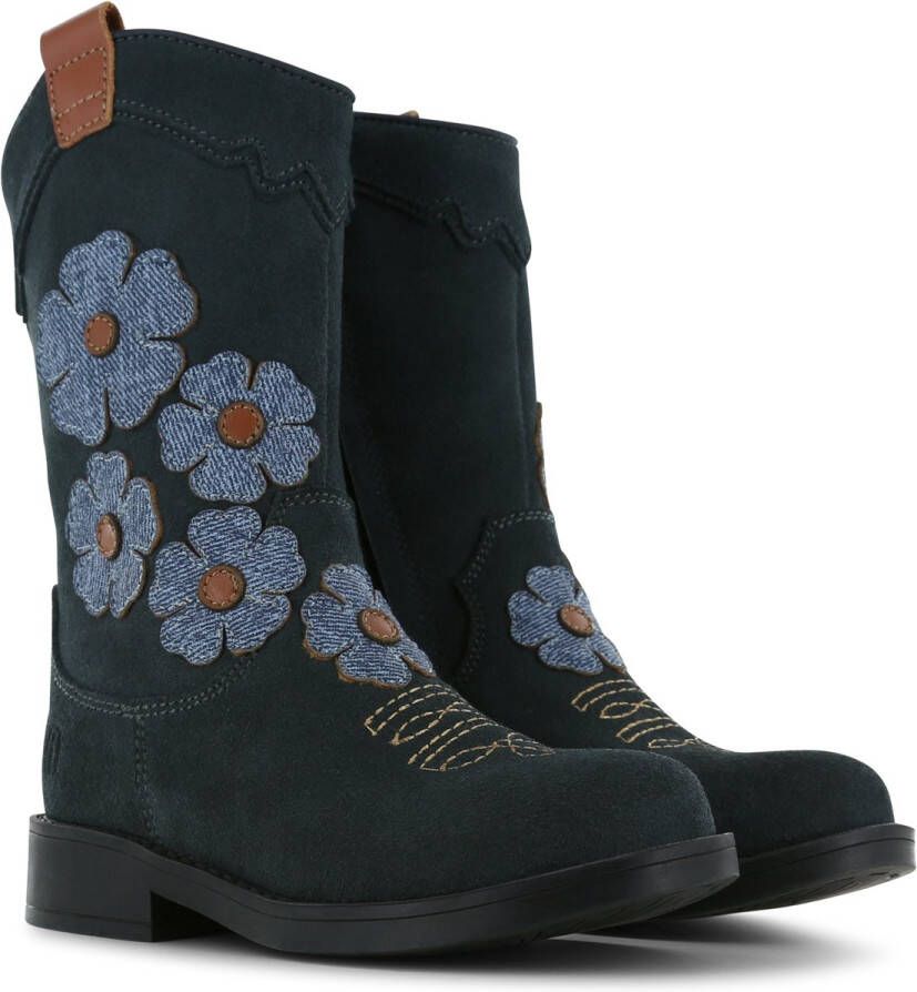 Shoesme Laarzen Meisjes Jeans Dark Blue Warm gevoerd