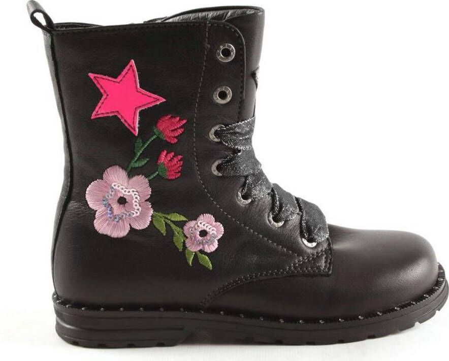 Shoesme Meisjes Veterschoenen De9w095-a Zwart