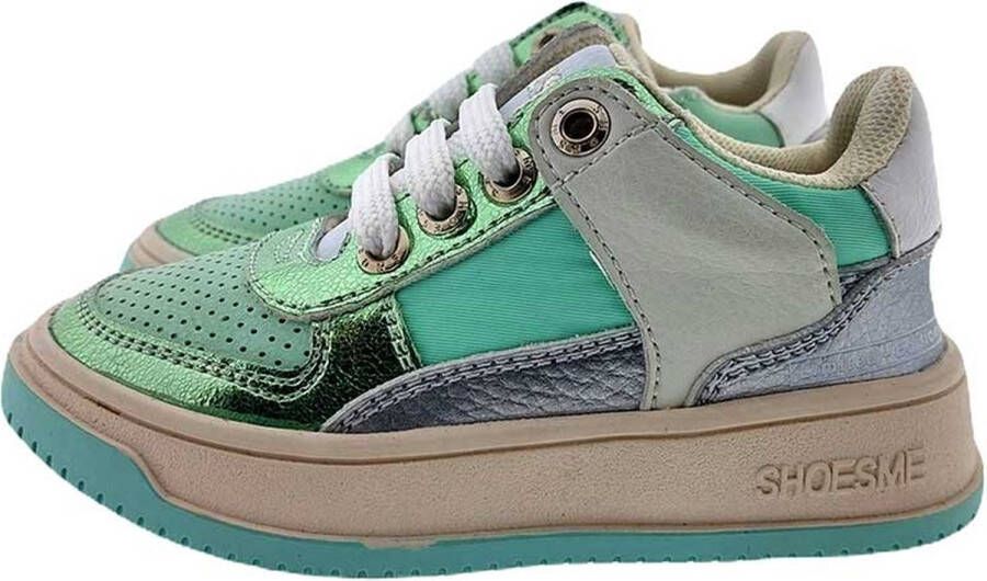 Shoesme NO24S003 sneaker groen combi