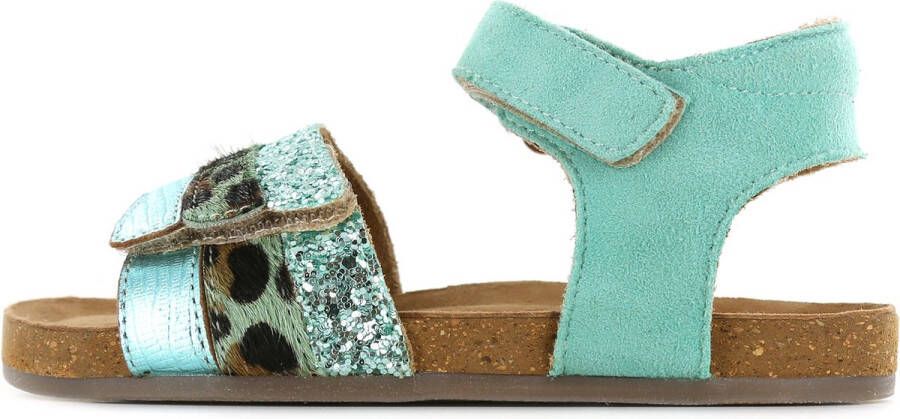 Shoesme Sandalen | | Green Leopardo | Leer