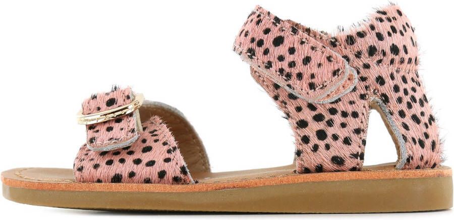 Shoesme Sandalen Meisjes Pink Black Dots Leer