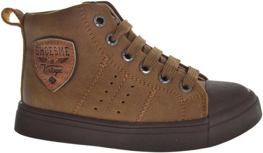 Shoesme SH23W036 C brown Jongens Veterschoen Bruin