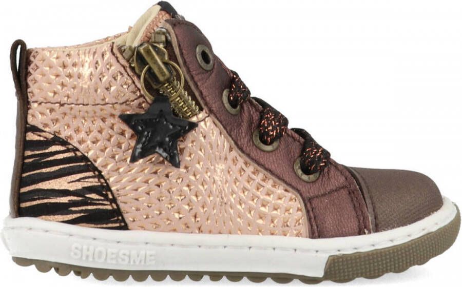 Shoesme Sneakers | | Pink Bronze | Leer