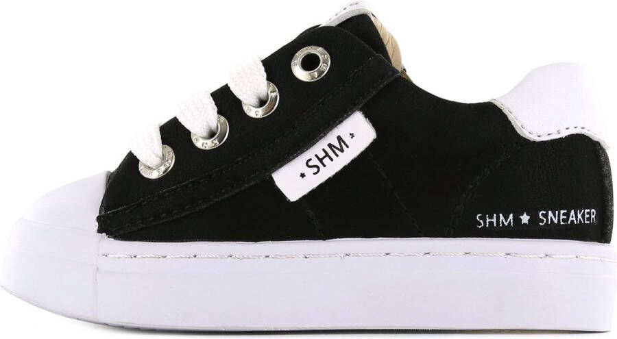 Shoesme SH21S001-J leren sneakers zwart Leer Effen 29