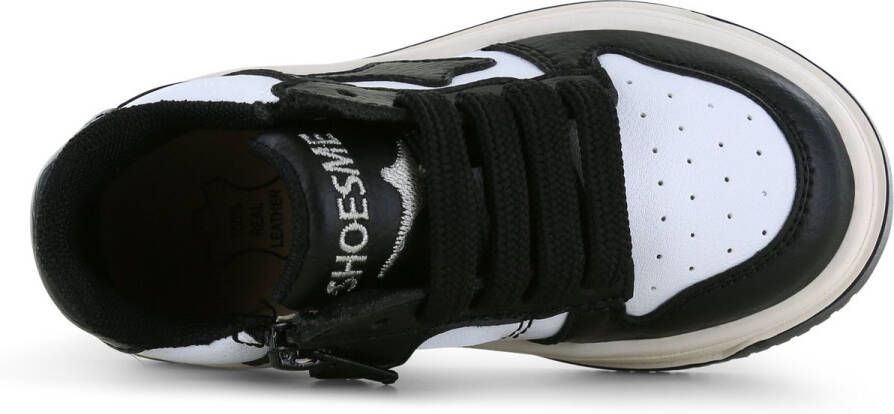 Shoesme No25s015 Sneakers Leren Sneaker Jongens Zwart