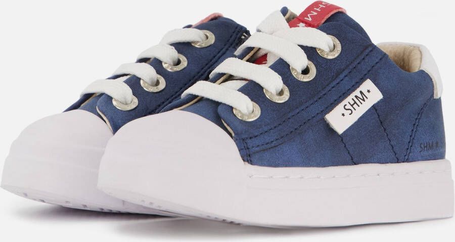 Shoesme leren sneakers donkerblauw Leer Effen 28 - Foto 2