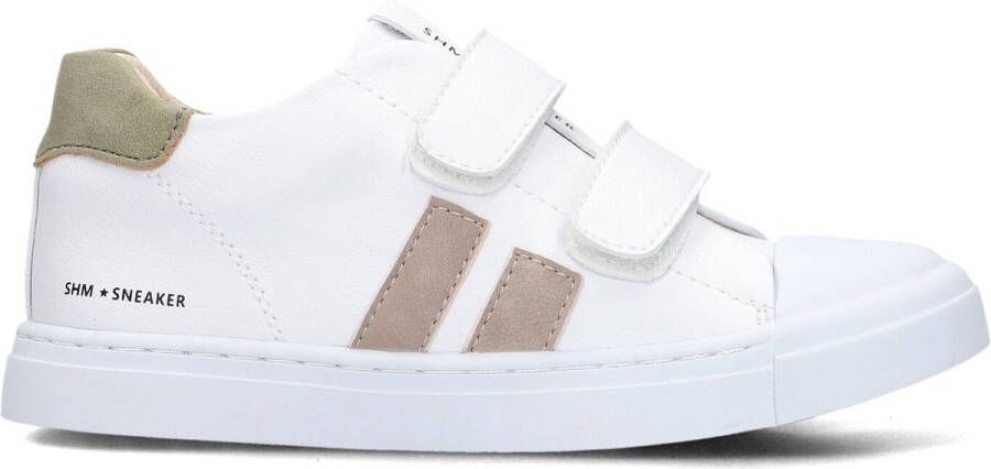 Shoesme Sneakers Jongens White Taupe Leer