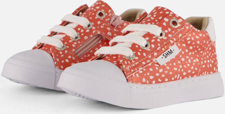 Shoesme Sneakers Meisjes Peach Dots Leer