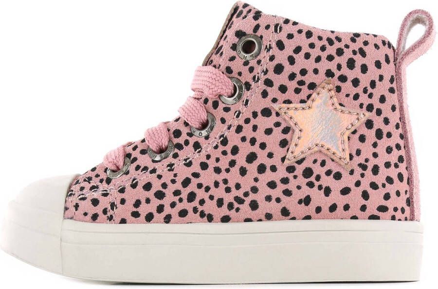 Shoesme Sneakers | Meisjes | Pink Dots | Leer