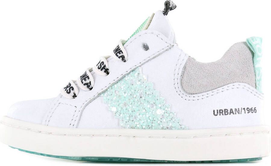 Shoesme Sneakers | | white green | Leer