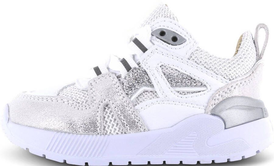 Shoesme Sneakers Meisjes white silver Leer