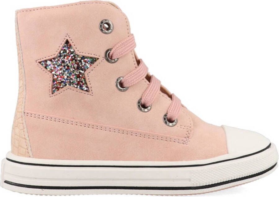 Shoesme Veterschoenen | | Pink | Leer