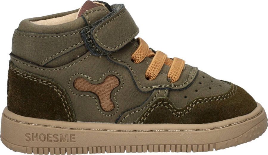 Shoesme Baby Babysneakers Dark Green Leer