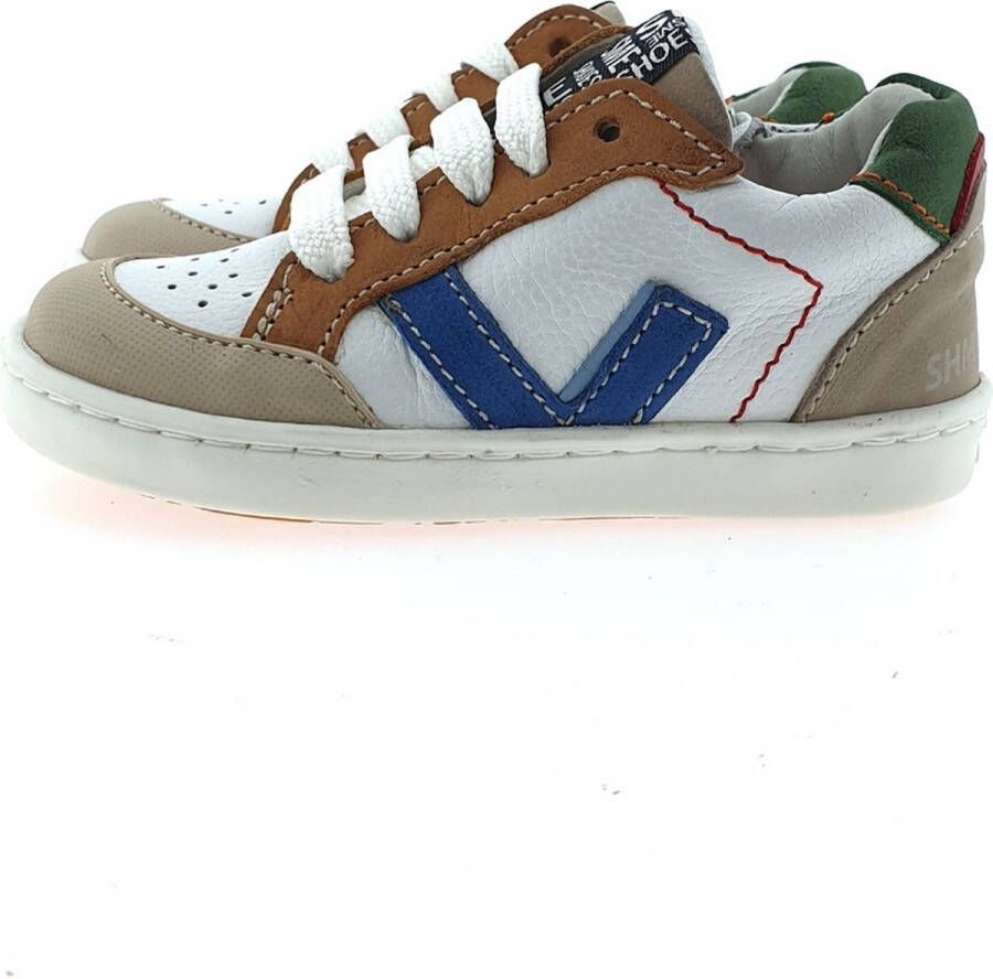 Shoesme UR23S043 urban sneaker wit combi - Foto 1