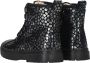 Shoesme leren veterboots zwart zilver Meisjes Leer All over print 29 - Thumbnail 2