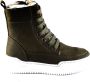 Shoesme Veterboots Meisjes jongens Green Warm gevoerd - Thumbnail 1