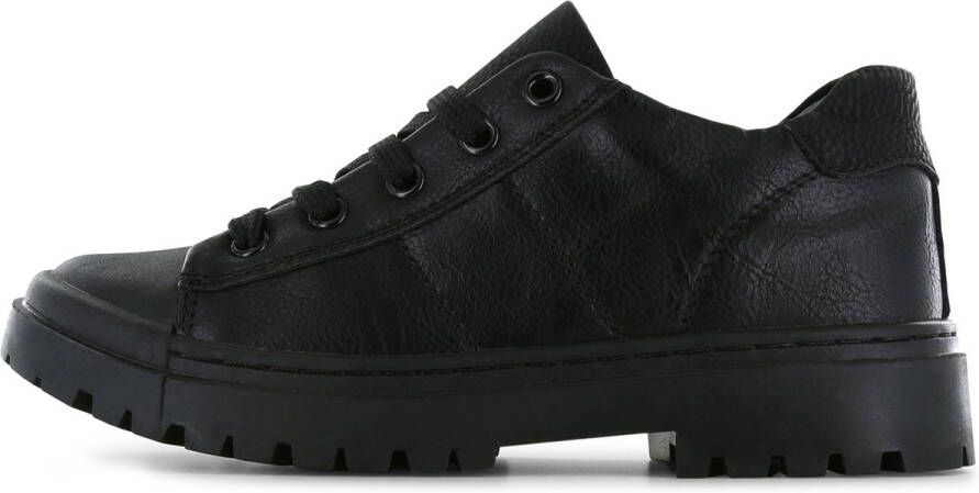 Shoesme Veterschoenen Jongens Black Leer