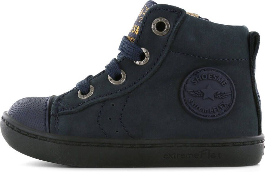 Shoesme Veterschoenen Jongens Dark Blue Leer