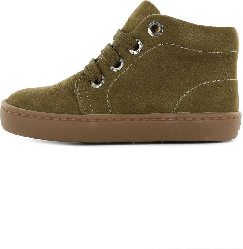 Shoesme Veterschoenen Meisjes jongens Green Leer