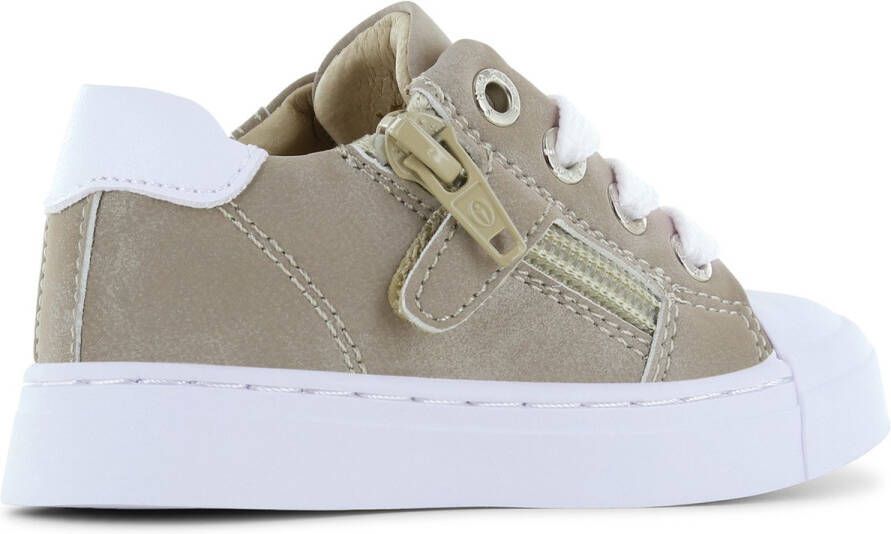 Shoesme Veterschoenen Taupe Leer