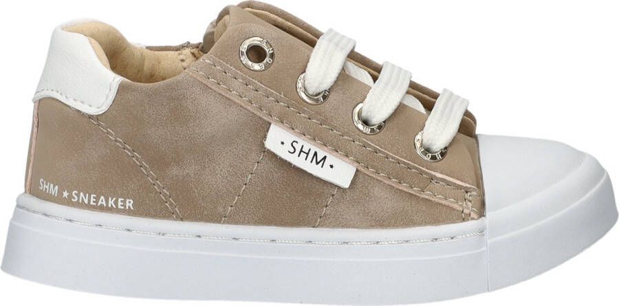 Shoesme Veterschoenen Meisjes jongens Taupe Leer