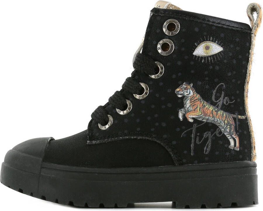 Shoesme Boot Biker Black Tiger SW21W006 A Zwart 24