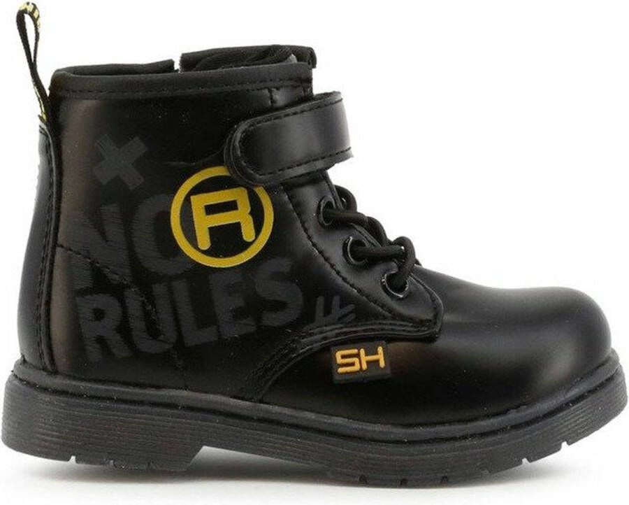 Shone Schoenen Enkel laarzen 3382-056-BLACK Meisje black yellow