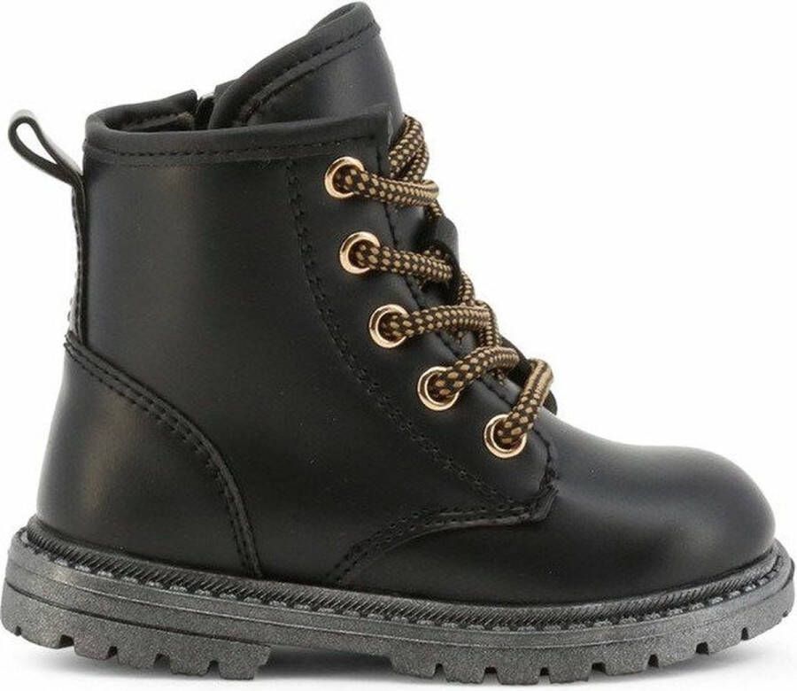 Shone Schoenen Enkel laarzen 6372-021-BLACK black gold