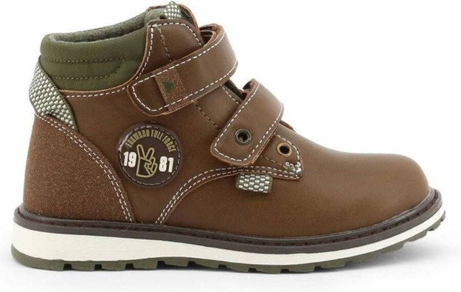 Shone Schoenen Enkel laarzen 6565-015-MID-BROWN Jongen sienna darkolivegreen