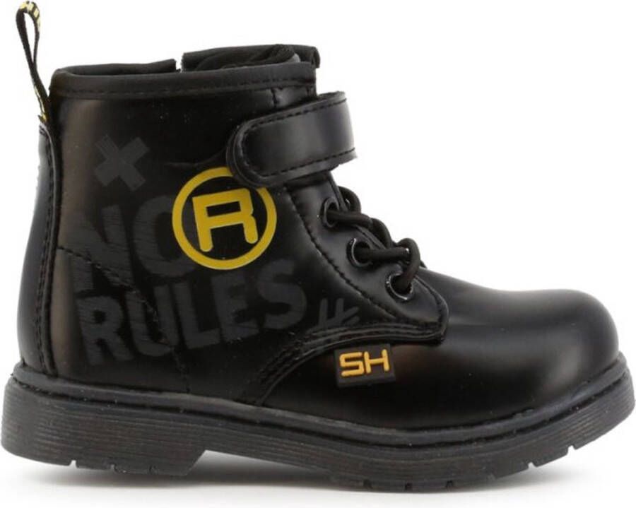 Shone Schoenen Enkel laarzen 3382-056-BLACK Meisje black yellow