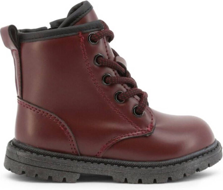 Shone Schoenen Enkel laarzen 6372-021-BURGUNDY darkred