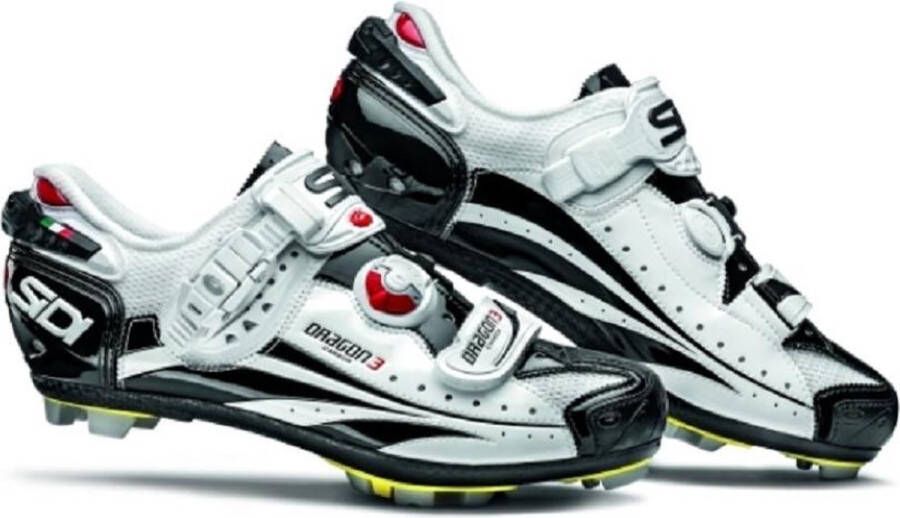 Sidi DRAGON 3 Mountainbikeschoenen Carbon Vernice Wit Zwart