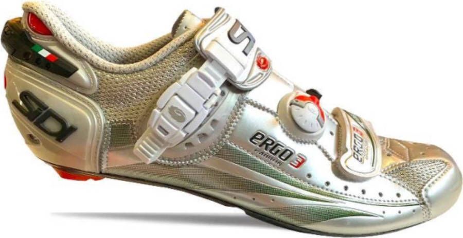 Sidi ERGO 3 Fietsschoenen Carbon Zilver Groen