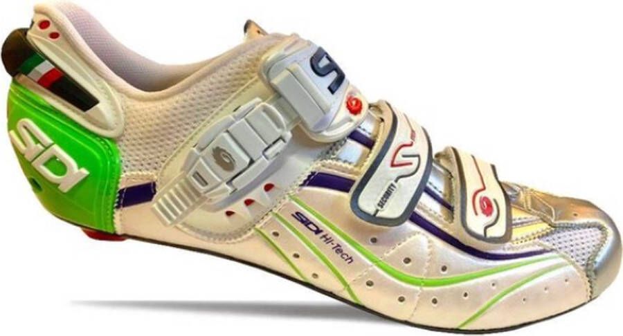 Sidi Geni Fietsschoenen Carbon Wit Groen