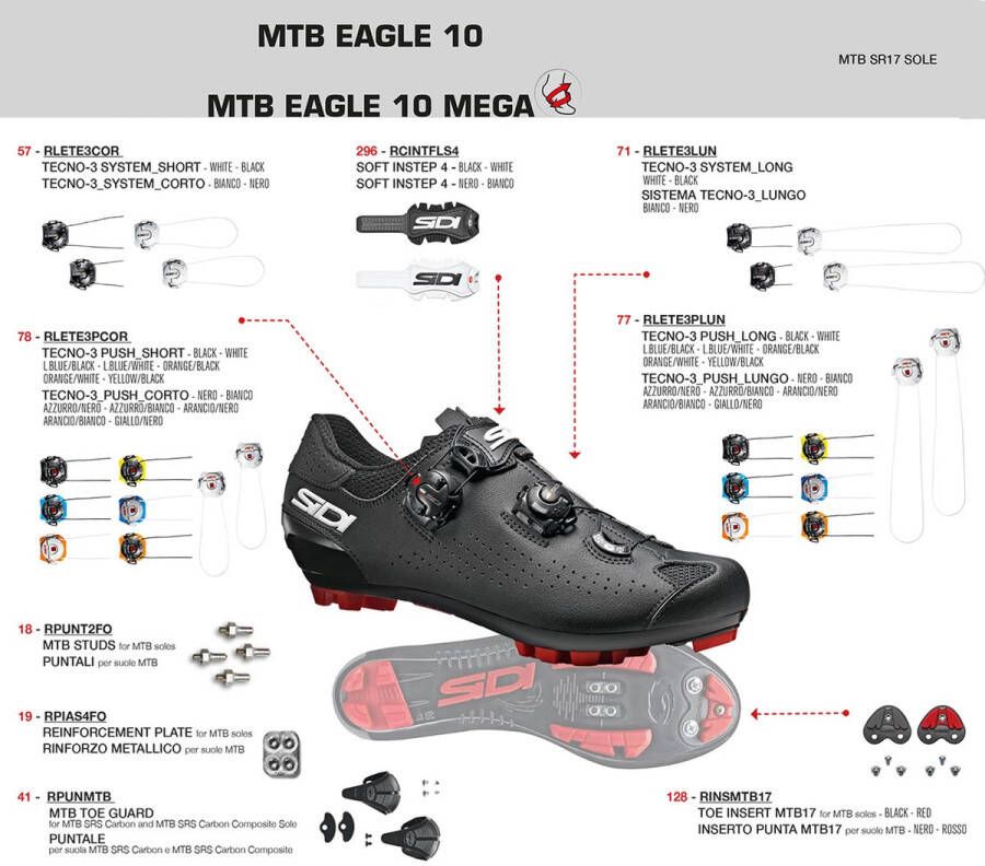 Sidi Eagle 10 Mega MTB Fietsschoen Black GreyBlack