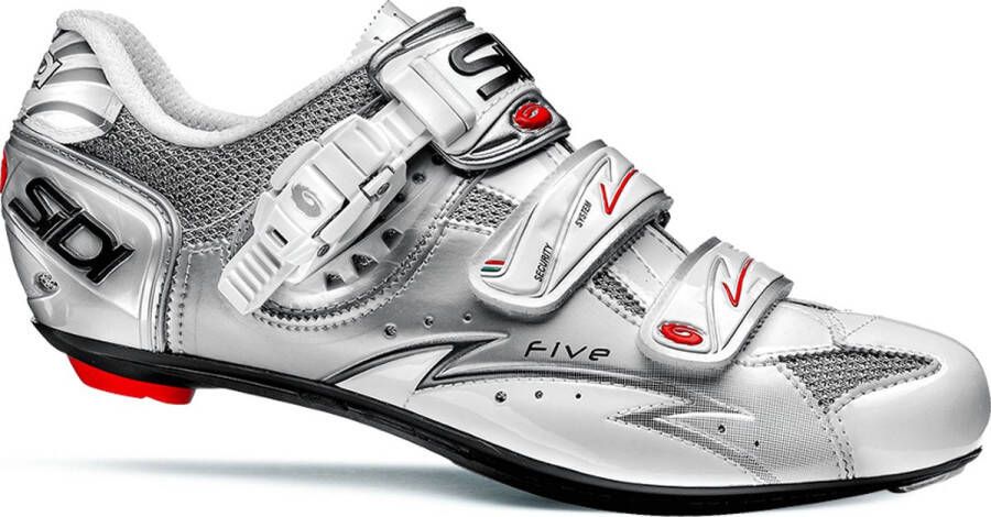 Sidi Scarpe Five Racefietsschoenen Dames Vernice Wit Zilver