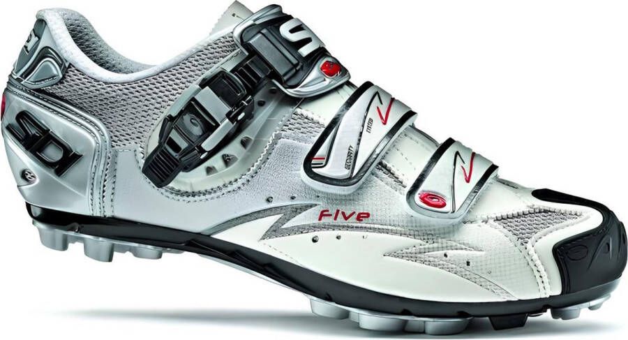 Sidi Scarpe Five XC Mountainbikeschoenen Steel Wit