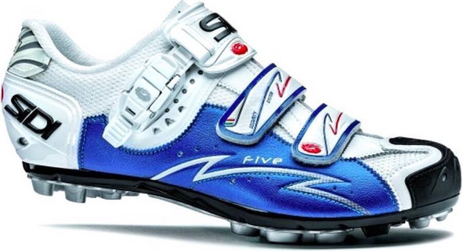 Sidi Scarpe Five XC Mountainbikeschoenen Wit Blauw