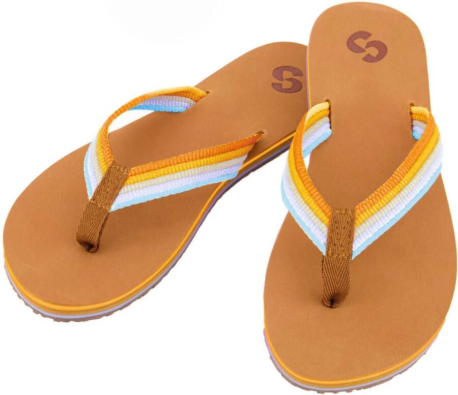 SINNER balena Beach slipper dames Bruin-Multicolour